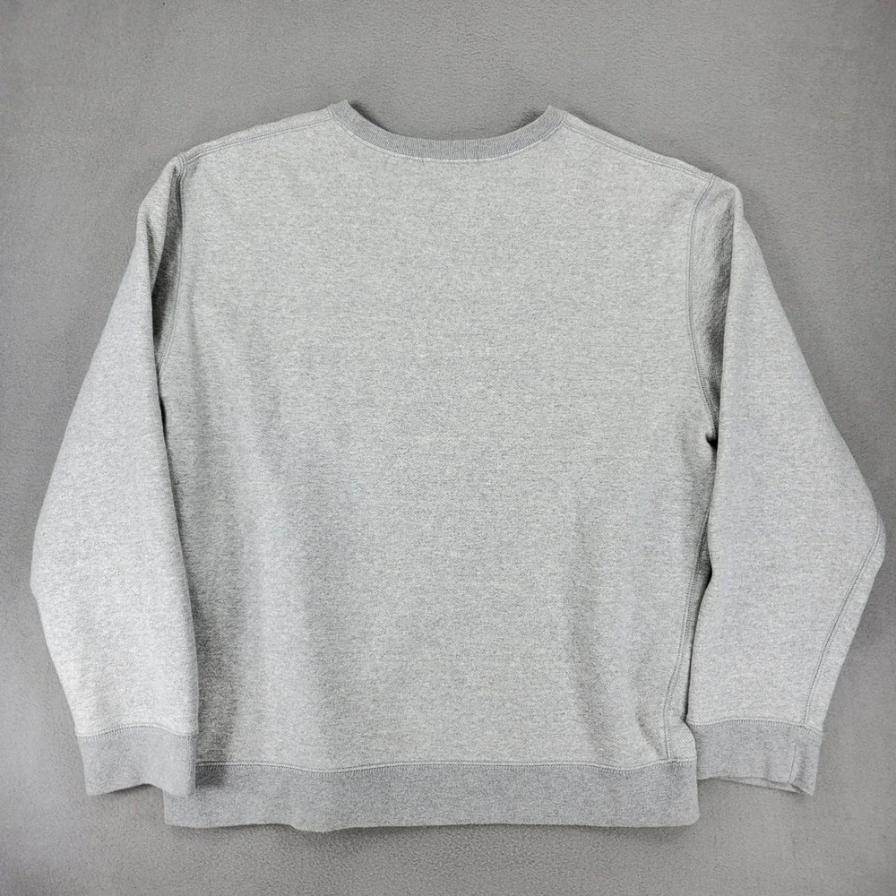 Polo Ralph Lauren Sweatshirt Men L Gray NYC Collegiate Graphic Pullover V-Stitch